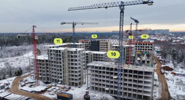 Ход строительства Никольского квартала Отрада - ноябрь
