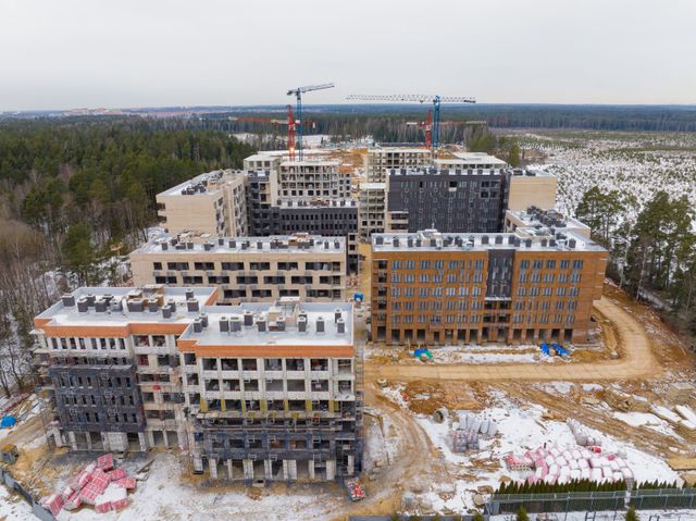 Динамика строительства Никольского квартала Отрада - январь